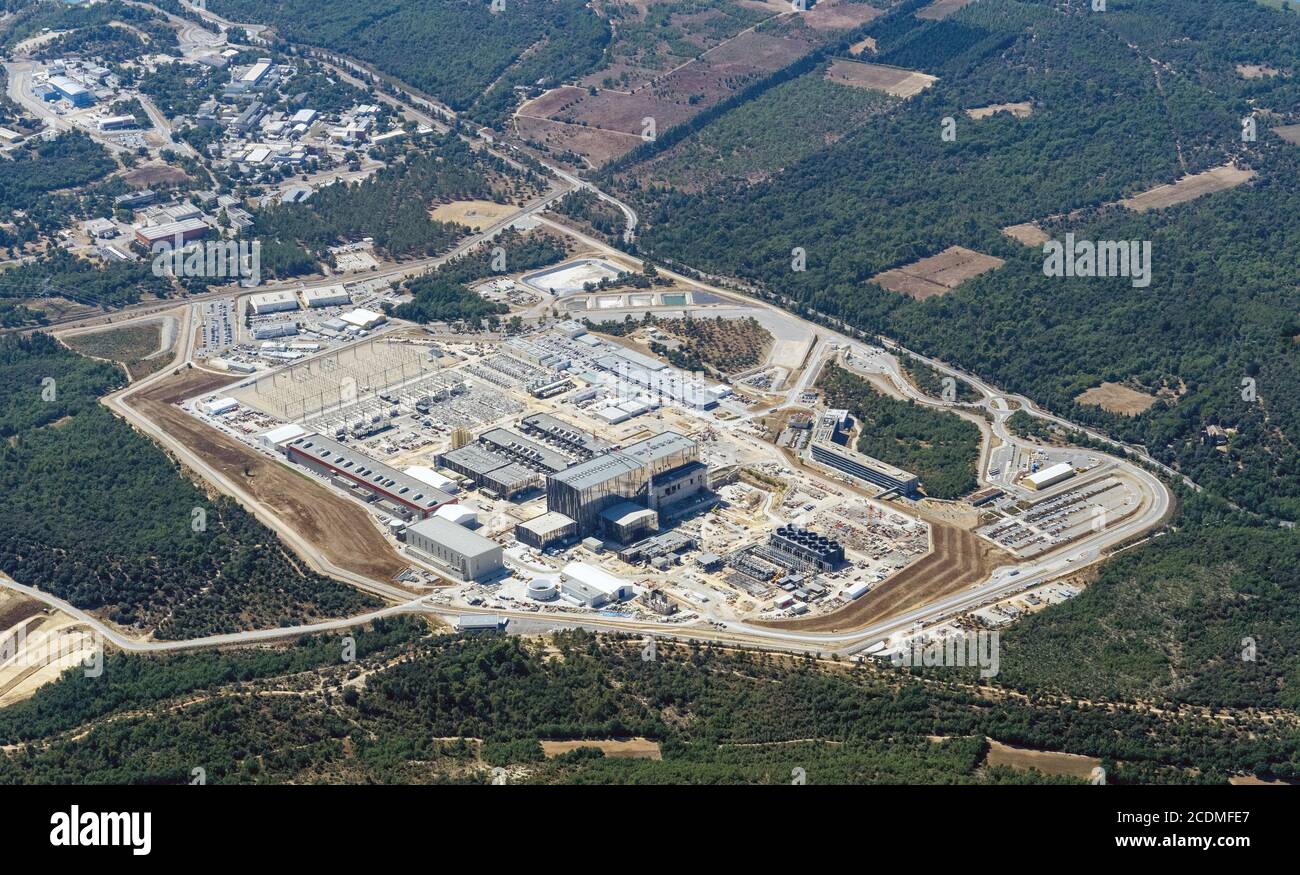 Cadarache Fusion Reactor Aerial Photograph France Stock Photo Alamy