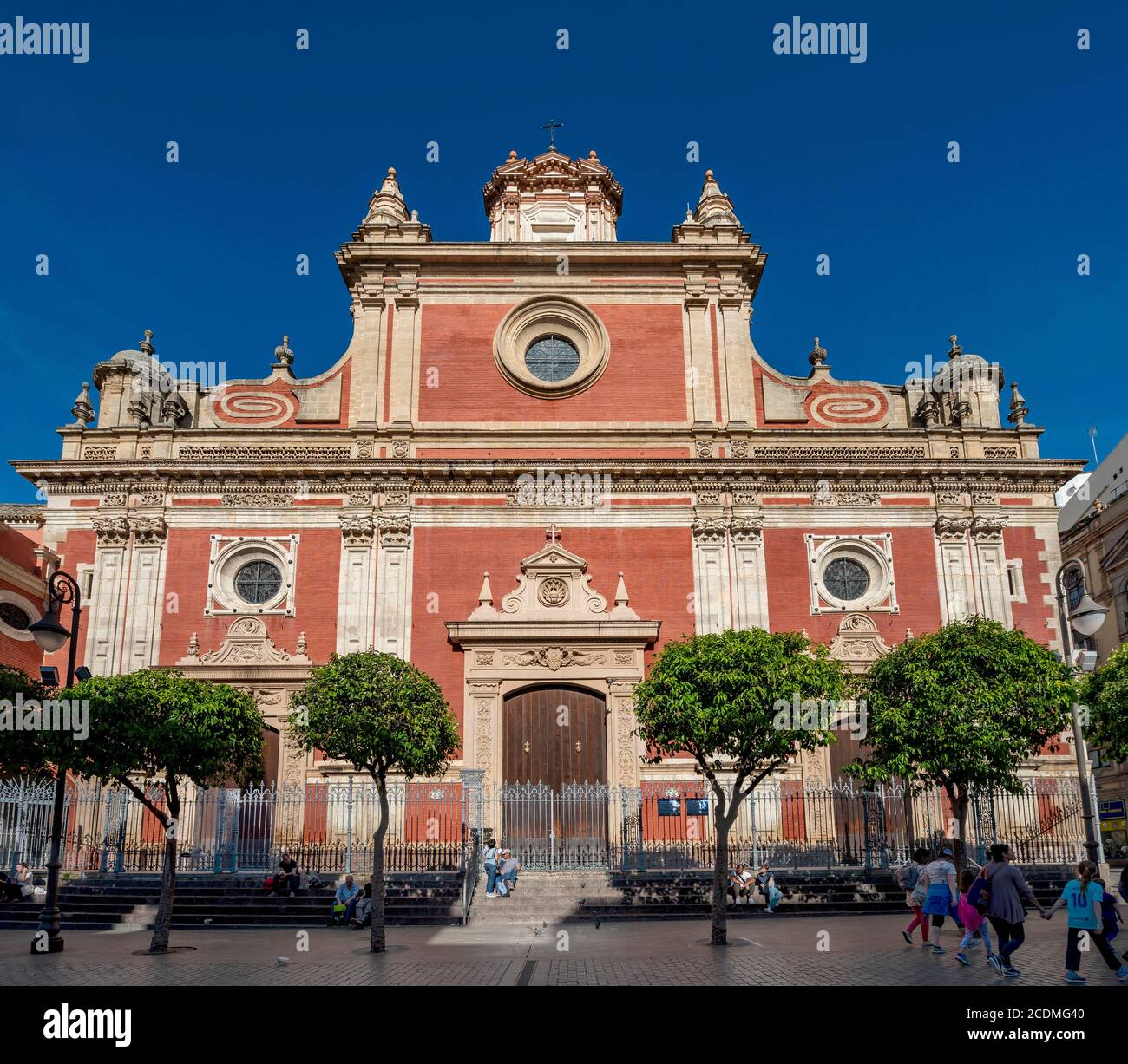 Iglesia Colegial del Divino Salvador, Plaza del Salvador, Seville, Andalusia, Spain Stock Photo