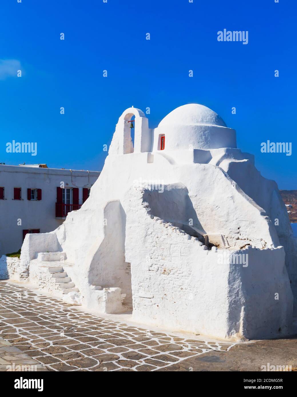 Panagia Paraportian chapel, Mykonos Town, Mykonos, Cyclades Islands, Greece Stock Photo