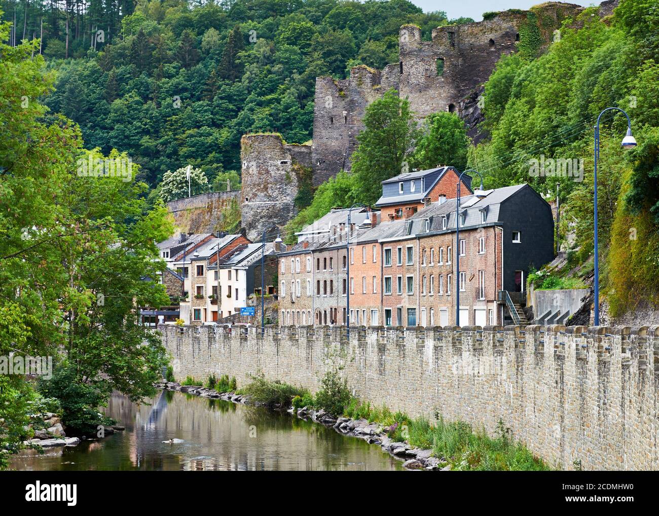 Château Féodal de La Roche-en-Ardennes, Belgium Stock Photo