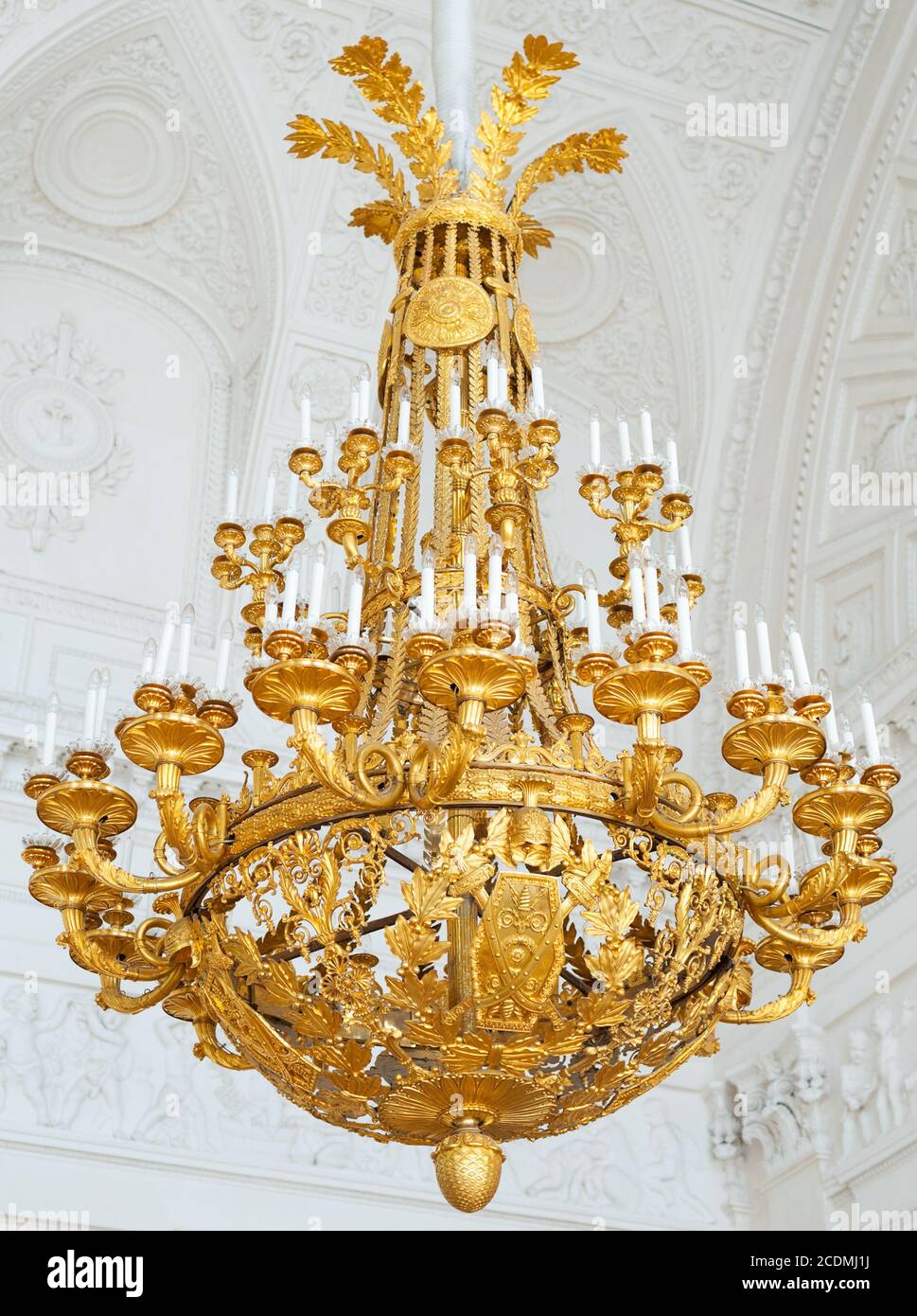 chandelier in Hermitage Museum Stock Photo