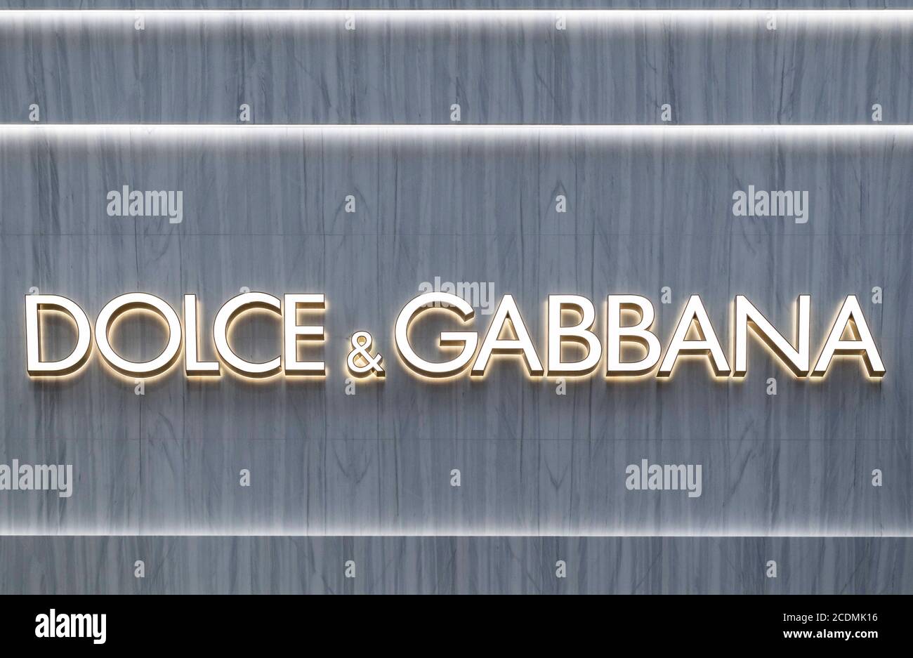 Hong Kong, China. 24th Aug, 2020. Italian luxury fashion house Dolce & Gabbana logo seen in Hong Kong. Credit: Budrul Chukrut/SOPA Images/ZUMA Wire/Alamy Live News Stock Photo