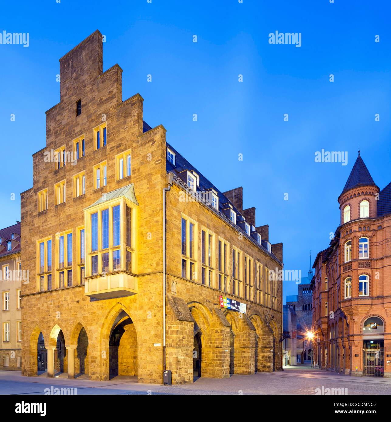 Historical town hall, Minden, East Westphalia, North Rhine-Westphalia, Germany Stock Photo