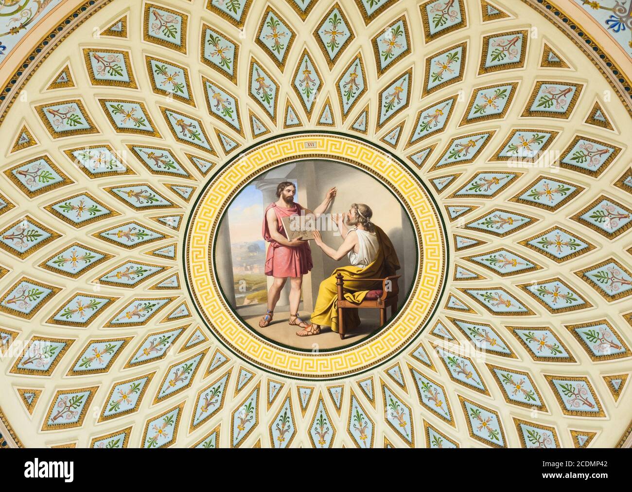 ceiling painting in the Hermitage, St. Petersburg Stock Photo