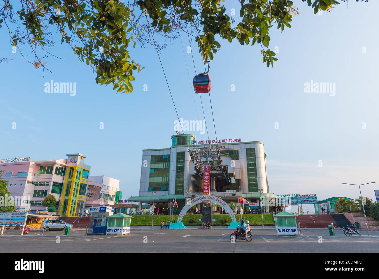 cable railway in Vung Tau, Vietnam Stock Photo