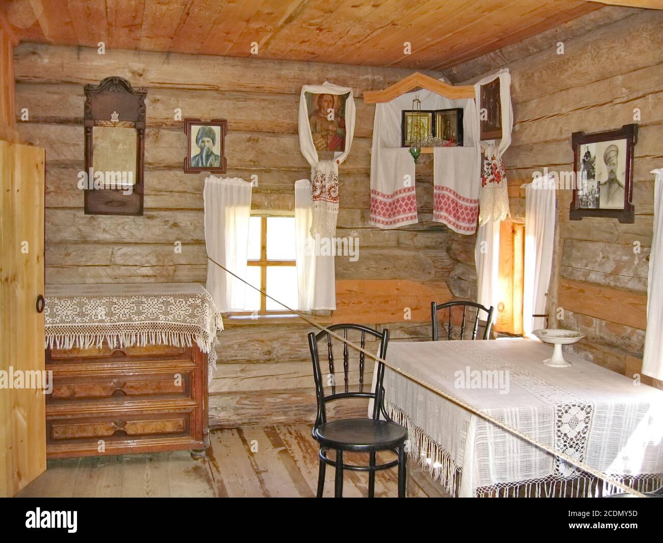 Old Russian Wooden Architecture Stock Photo