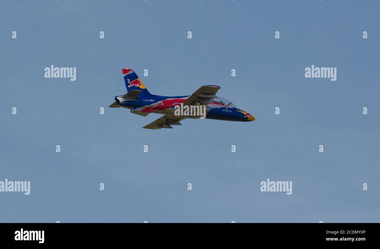 Red Bull Remote Jets at an airshow Stock Photo