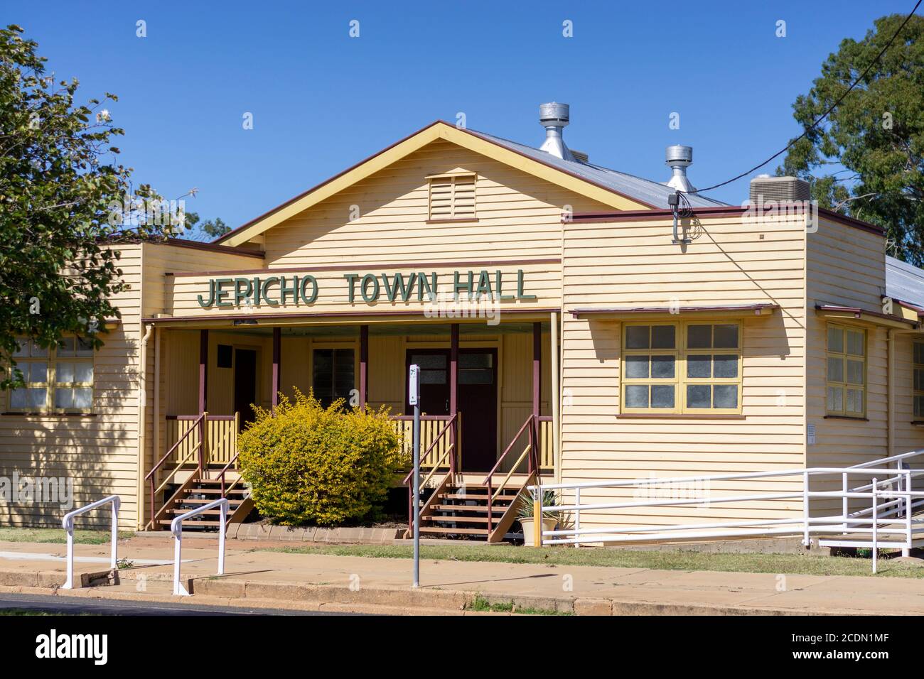 Jericho Town Hall, Jericho, Western Queensland, Australia Stock Photo Alamy