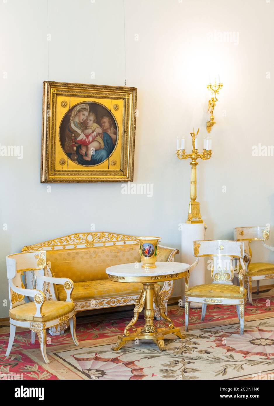 Music Saloon in Hermitage Museum Stock Photo
