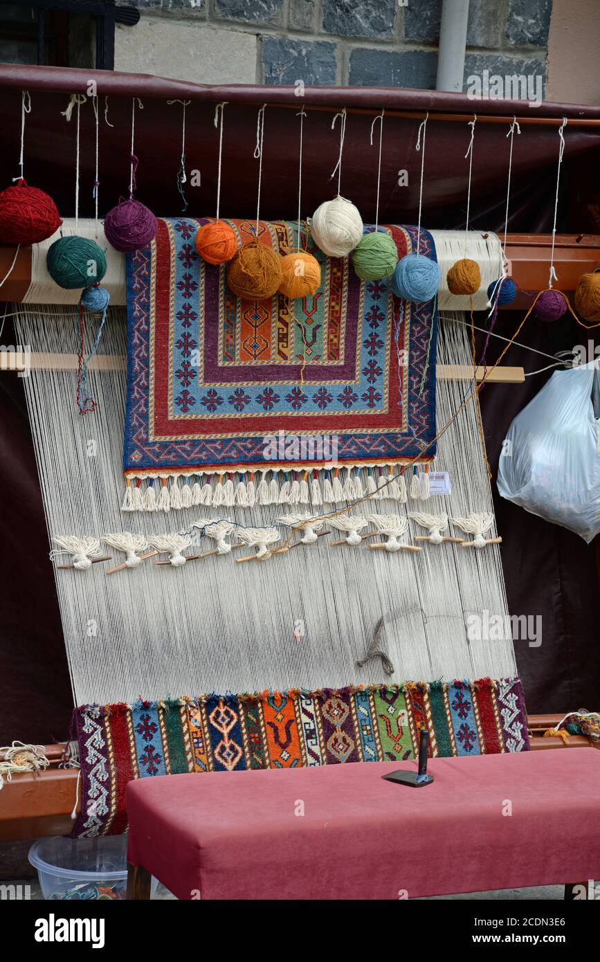 carpet weaving mill Stock Photo Alamy