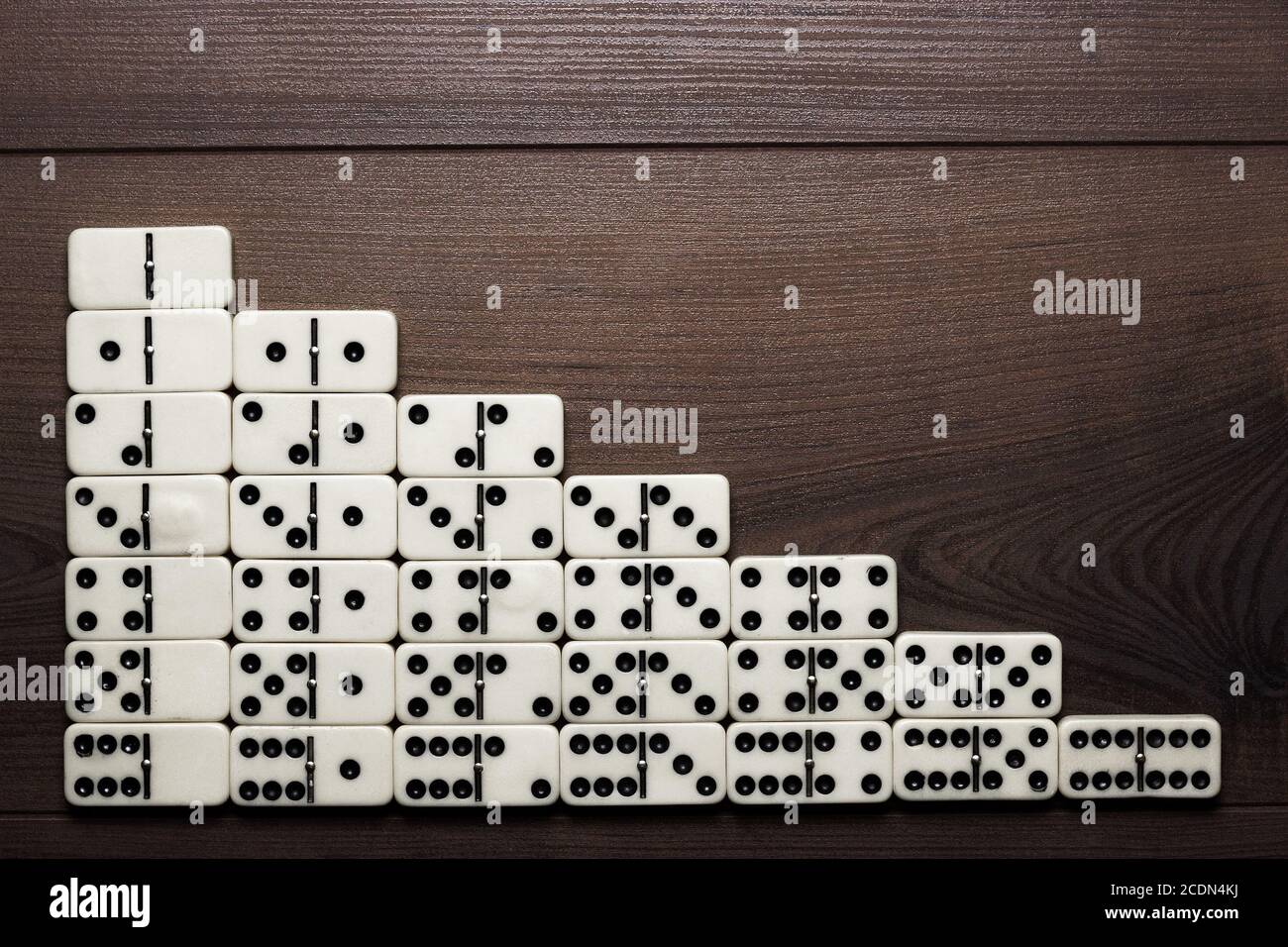 full set of domino pieces background Stock Photo - Alamy