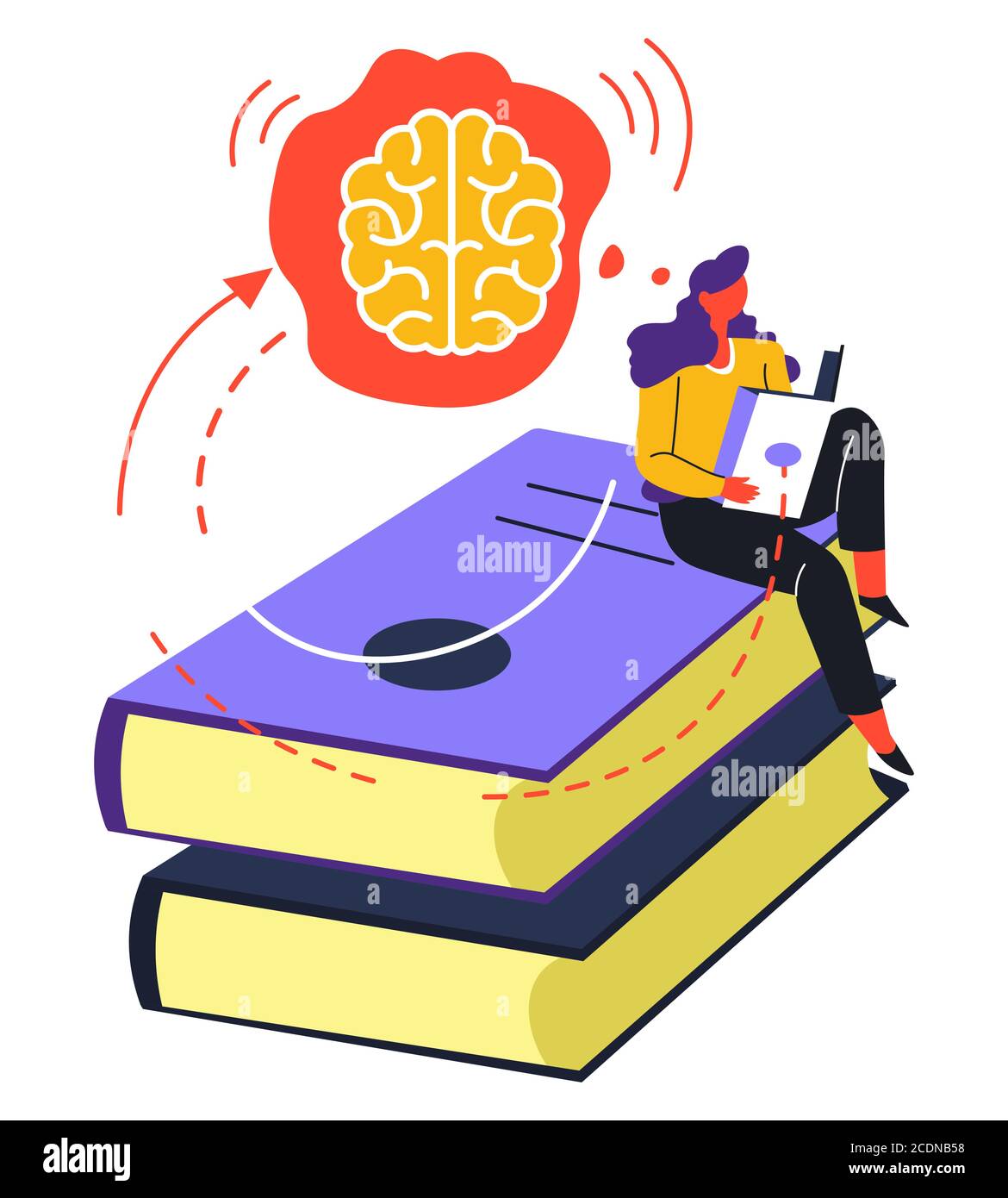 Teenage concentration school Stock Vector Images - Alamy