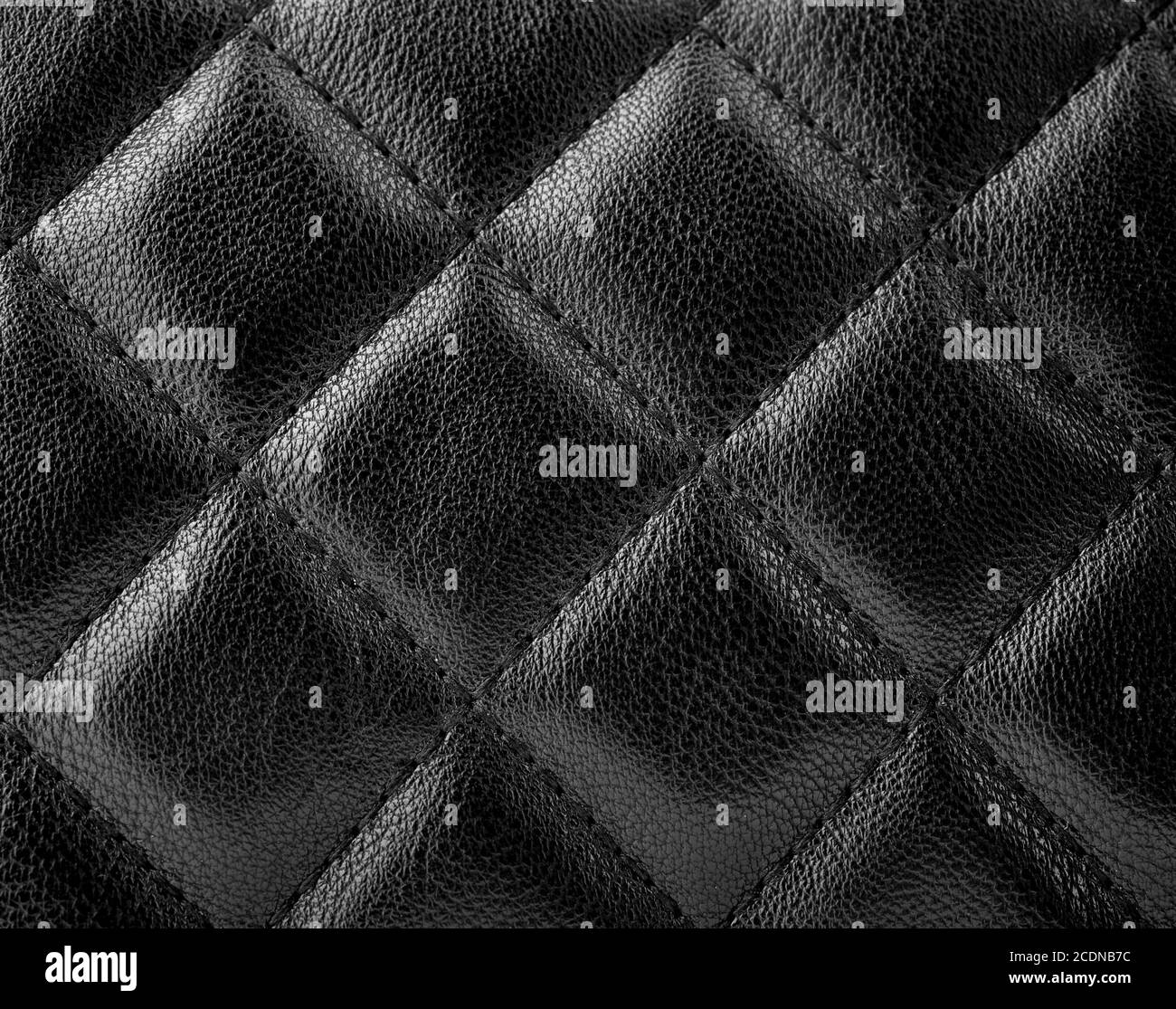 Black leather texture Stock Photo