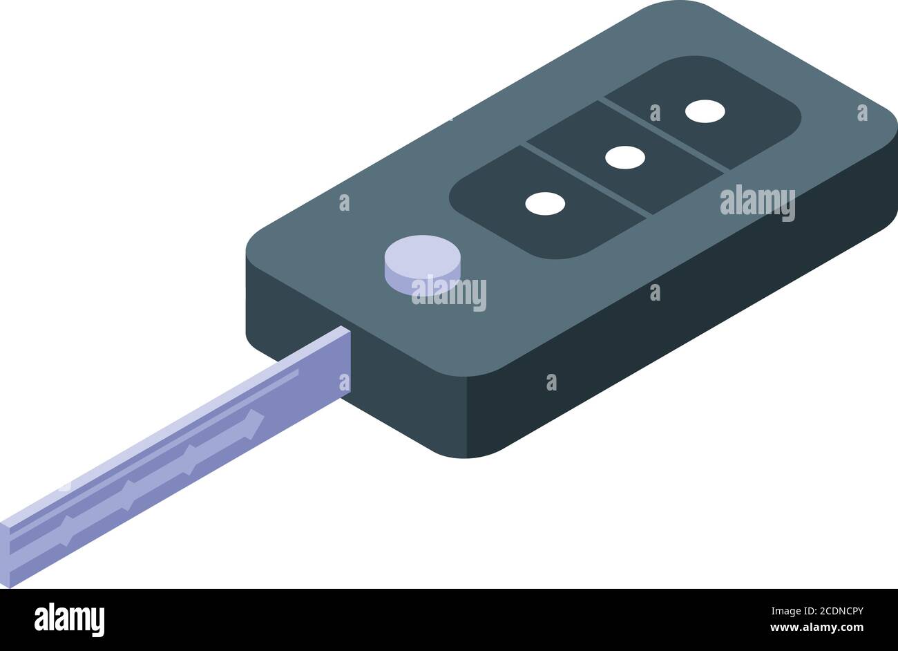 Car key icon, isometric style Stock Vector