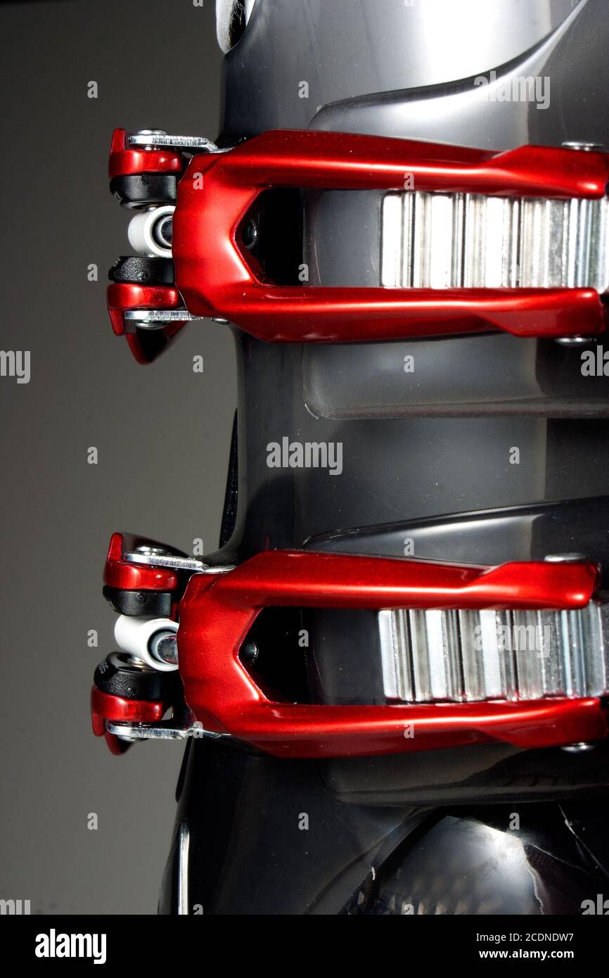 Ski Boot Binding Stock Photo Alamy
