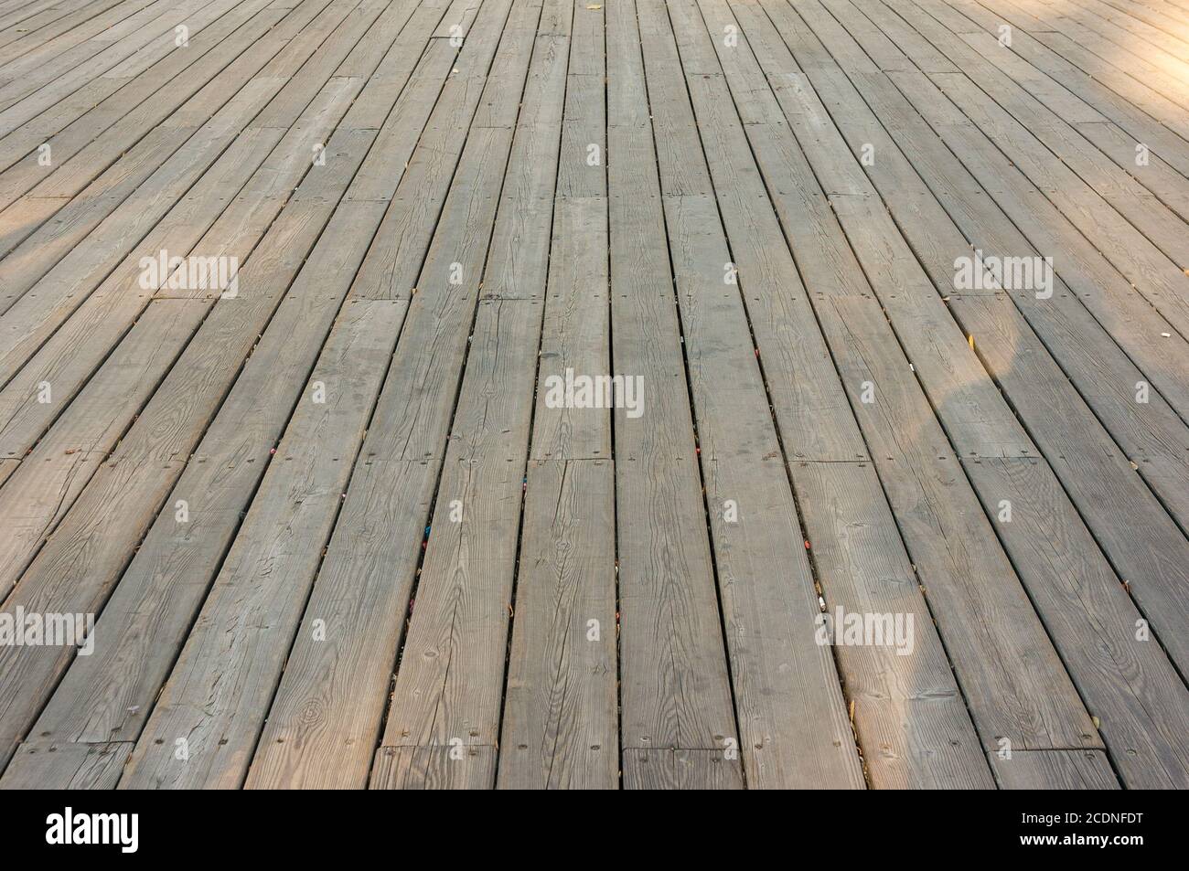 Old wood deck Stock Photo