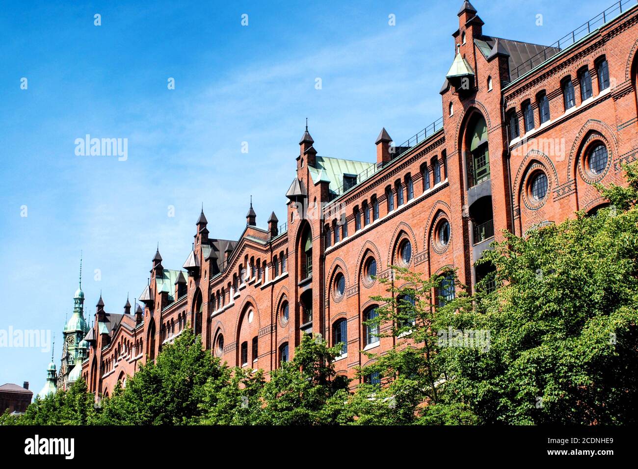 The old Speicherstadt in Hamburg Stock Photo