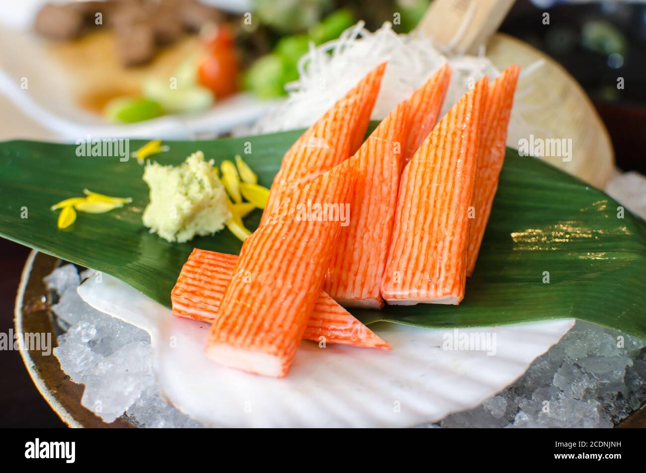 Imitation crab meat hi-res stock photography and images - Alamy