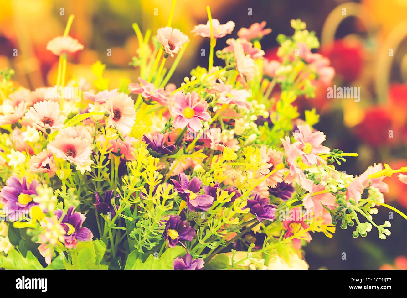 Vintage soft pink flowers wallpaper hi-res stock photography and images ...