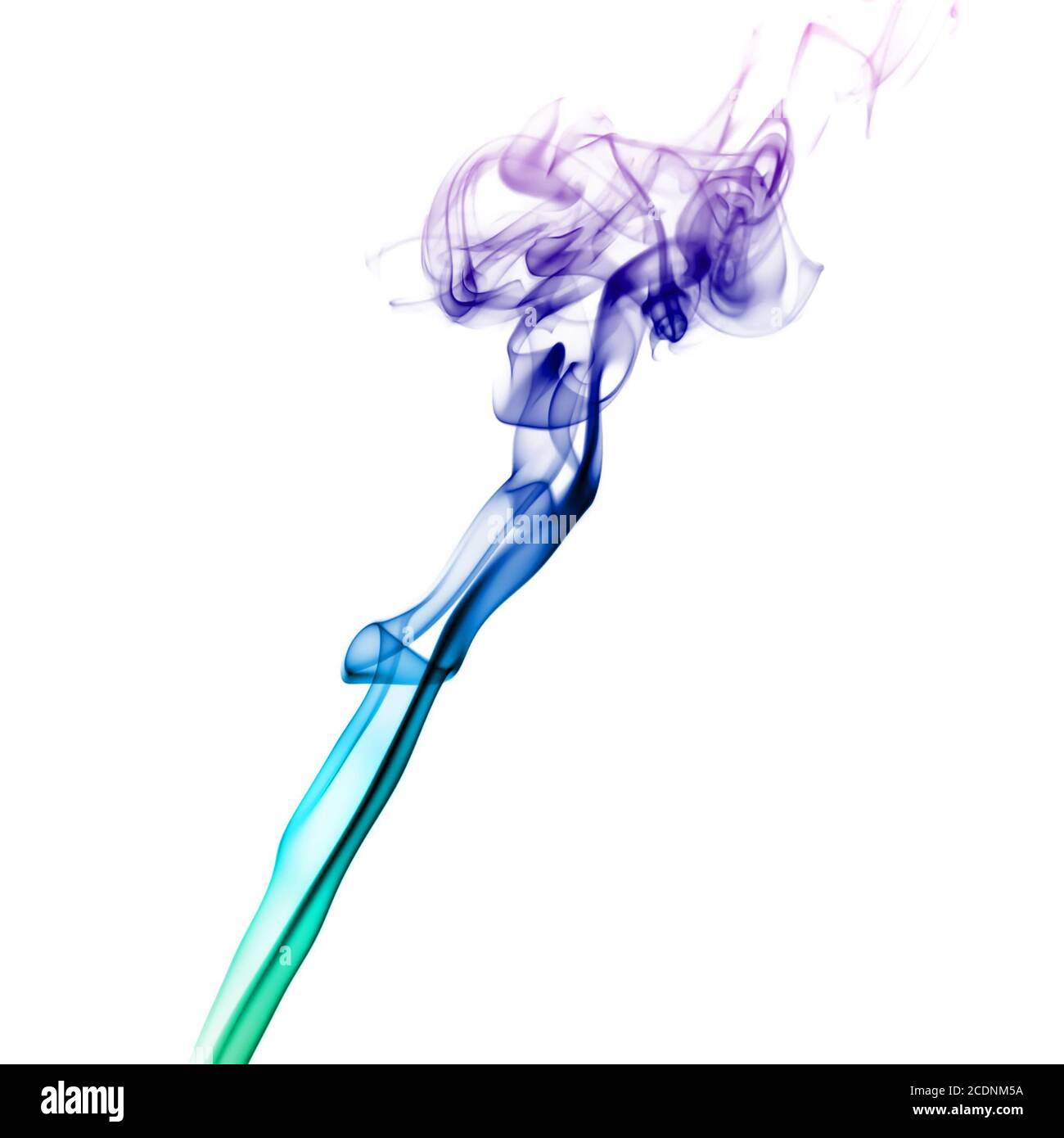 Colored smoke on white Stock Photo