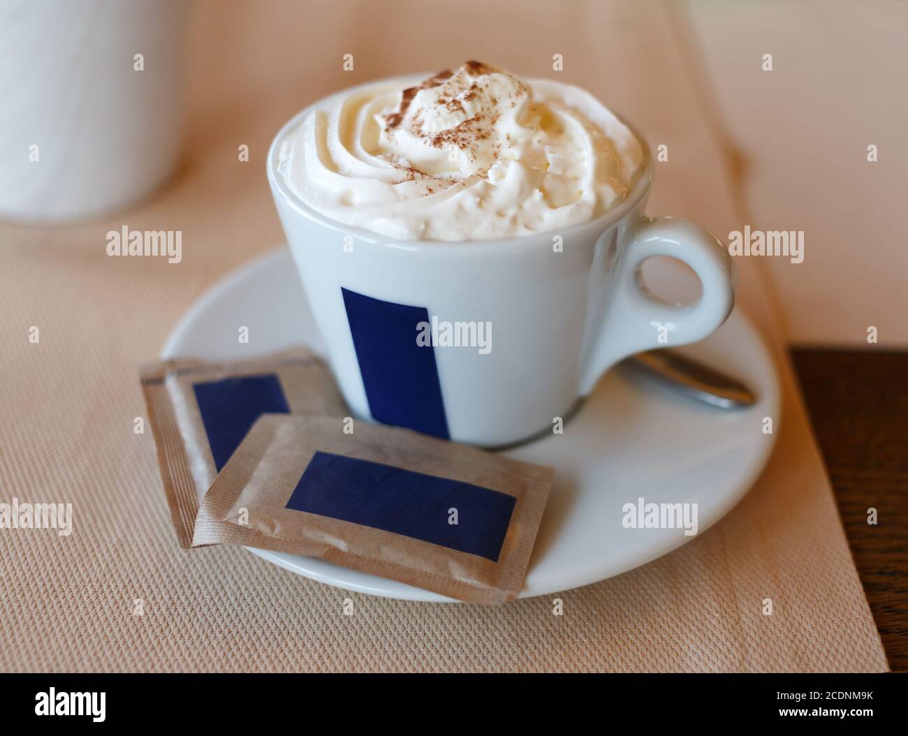 Coffee with cream Stock Photo Alamy