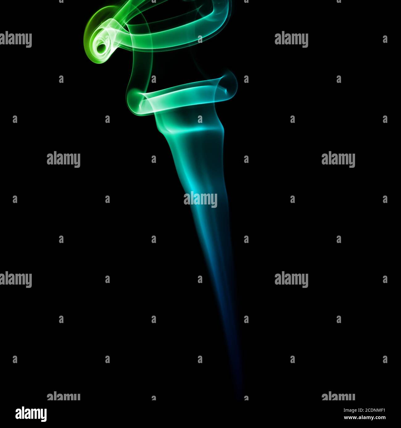 Abstract green smoke Stock Photo - Alamy