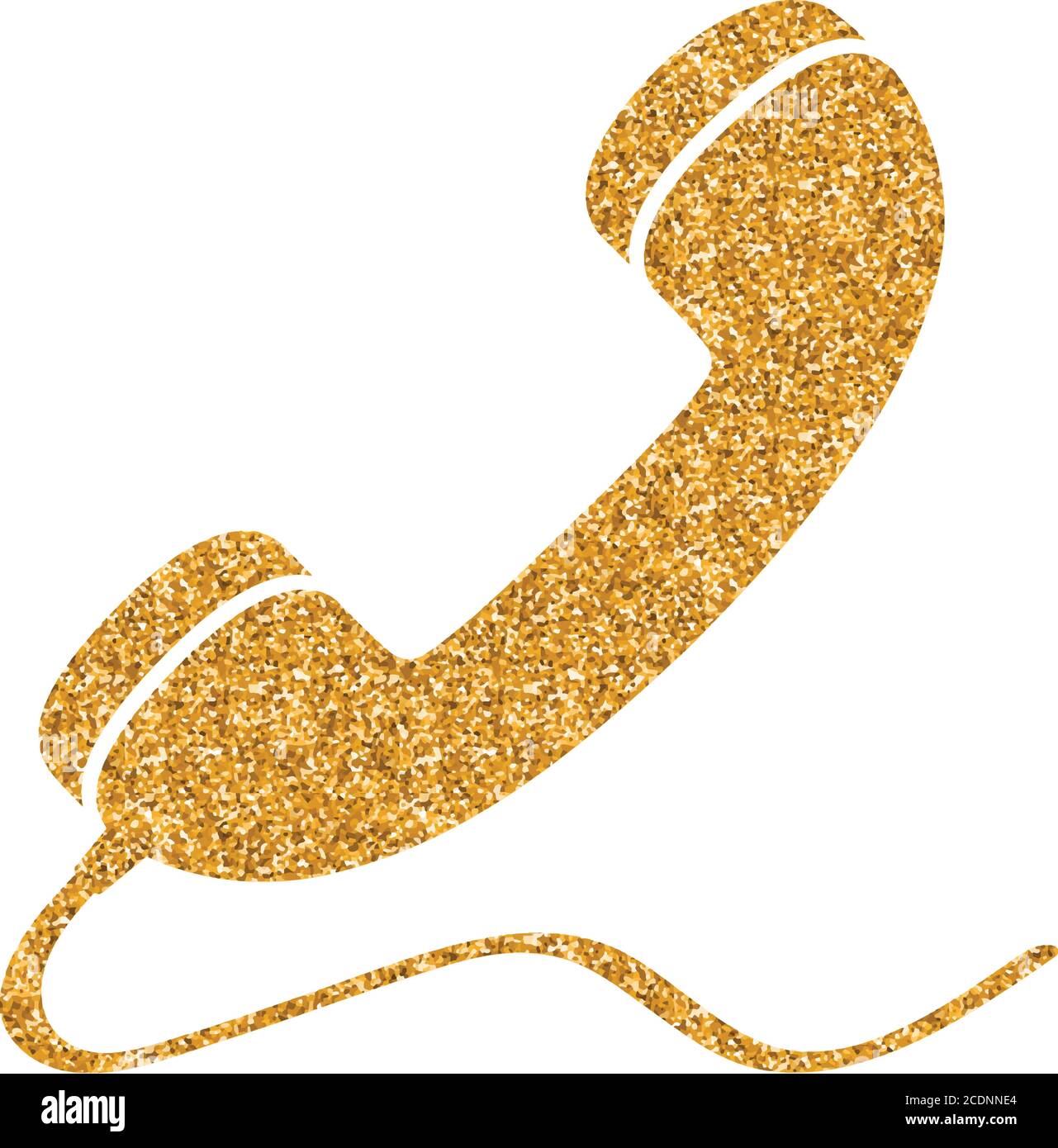 Wireless phone icon in gold glitter texture. Sparkle luxury style vector  illustration Stock Vector Image & Art - Alamy