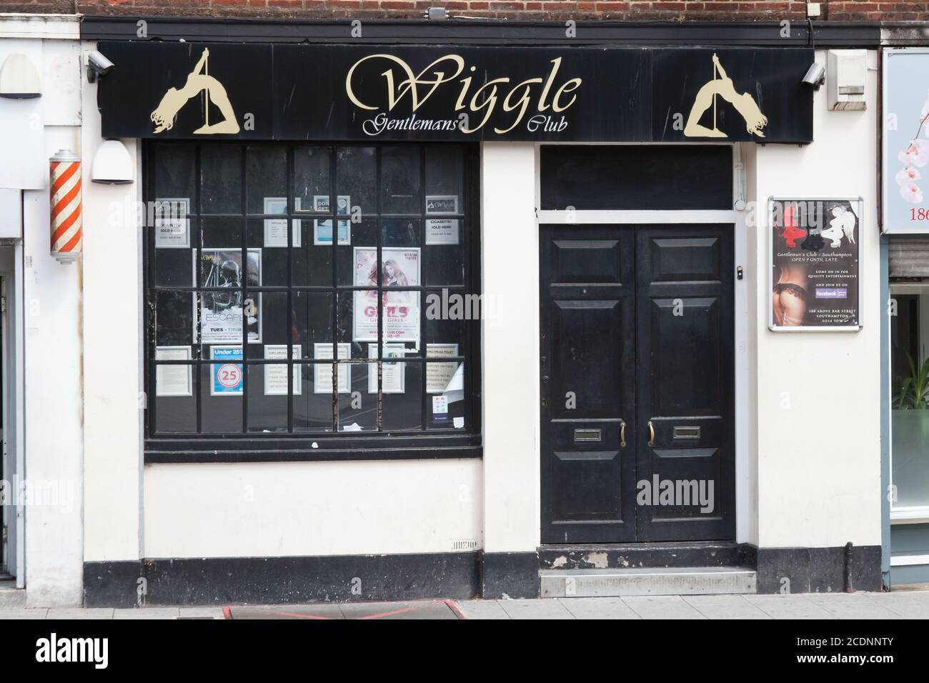 Wiggle Gentlemen's Club in Southampton, Hampshire in the UK, taken on the 10th July 2020 Stock Photo