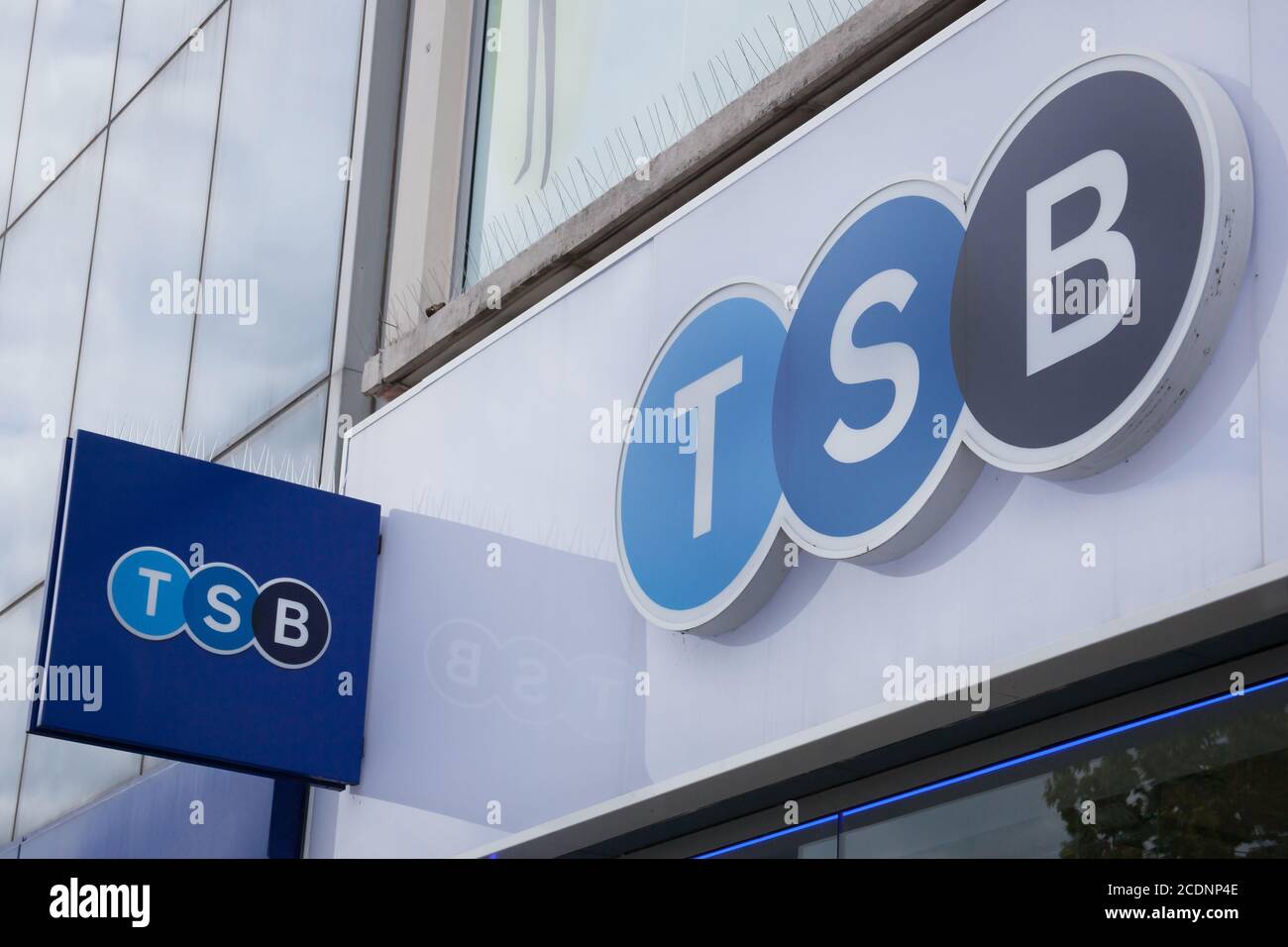 The TSB sign at a Bank in Southampton in the UK, taken on the 10th July 2020 Stock Photo