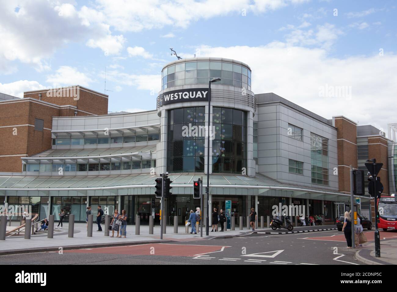 The Westquay Shopping Centre in Southampton in the UK, taken on the 10th July 2020 Stock Photo