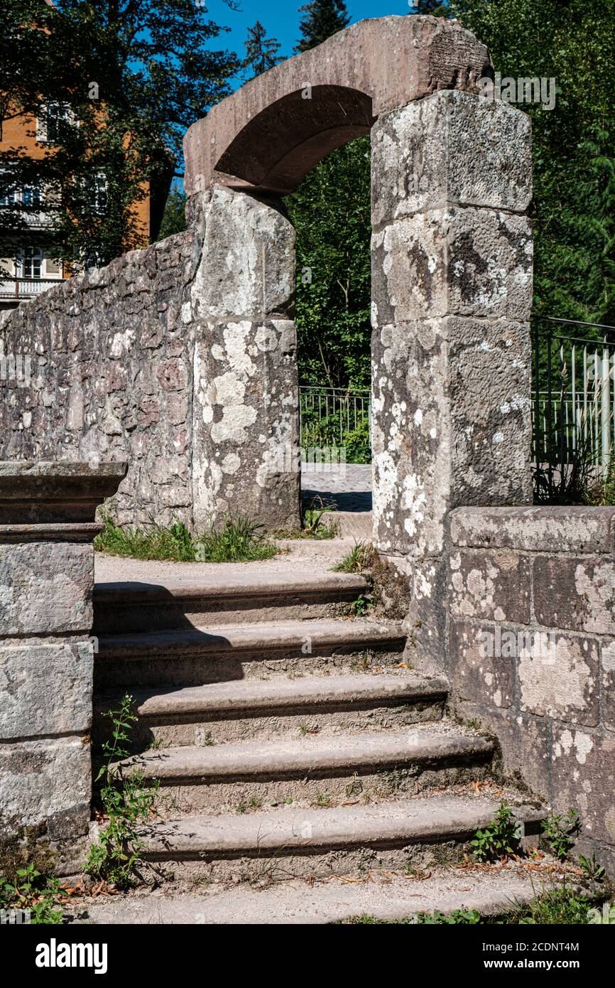 The monastery ruins of All Saints Allerheiligen Stock Photo