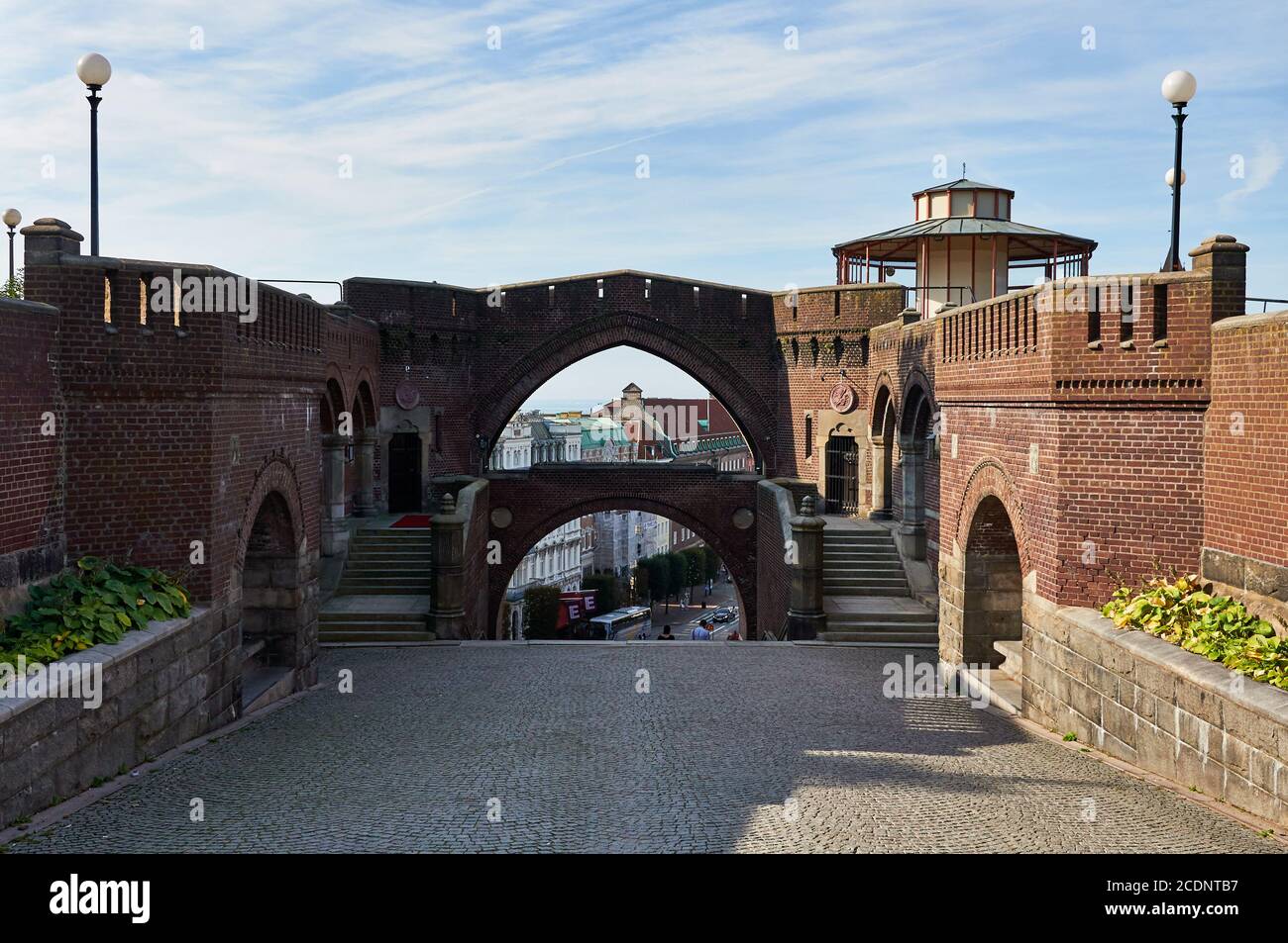 Archway at Stortorget, Helsingborg, Skåne Län, Sweden Stock Photo