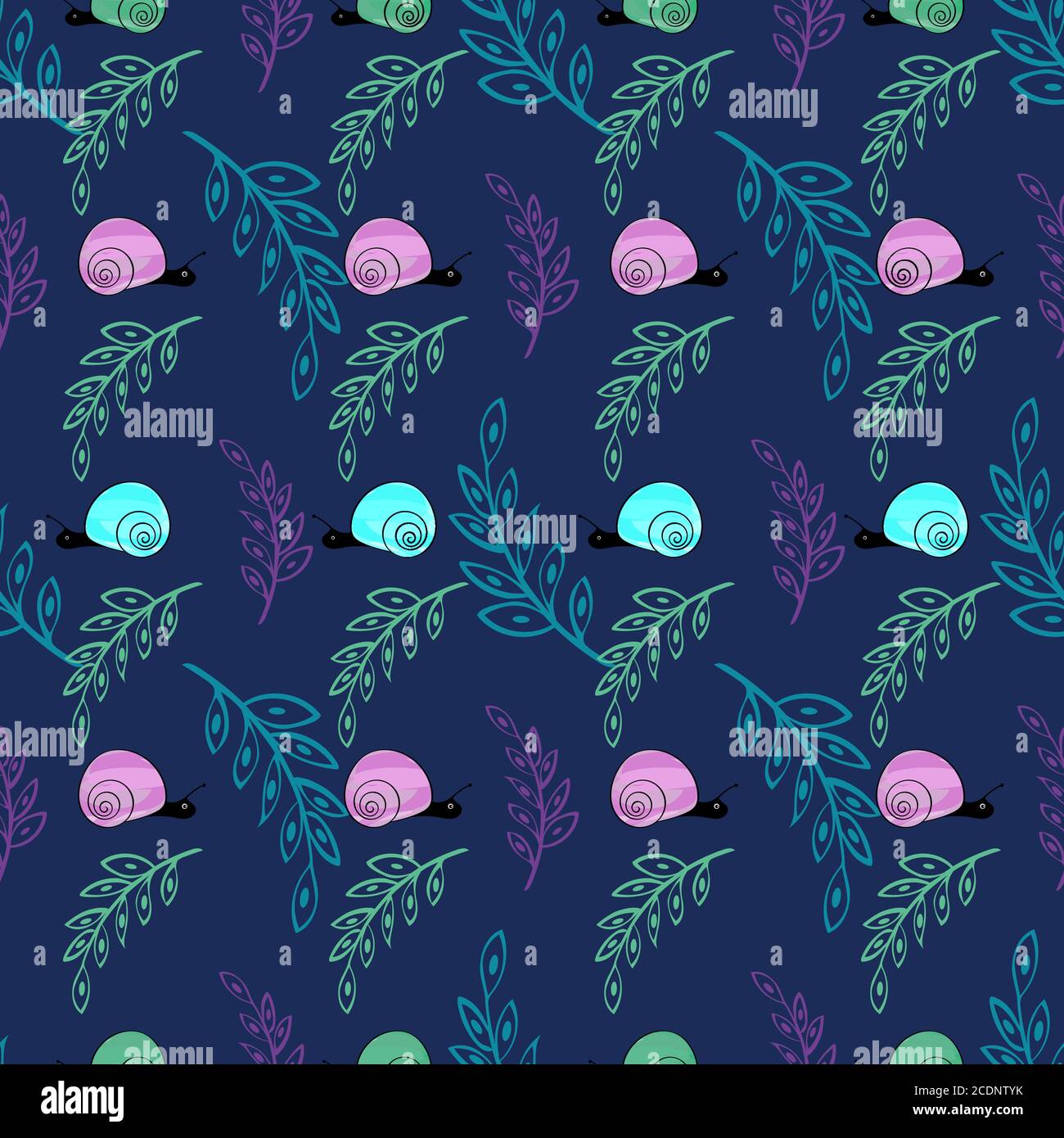 Snail Pattern Background Cute little snail natural background pattern Stock Photo - Alamy