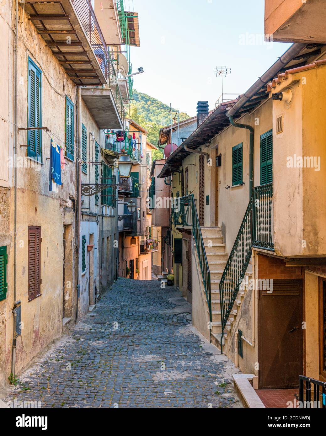 Scenic sight in Rocca di Papa, small town in the Province of Rome. Lazio, Italy. Stock Photo