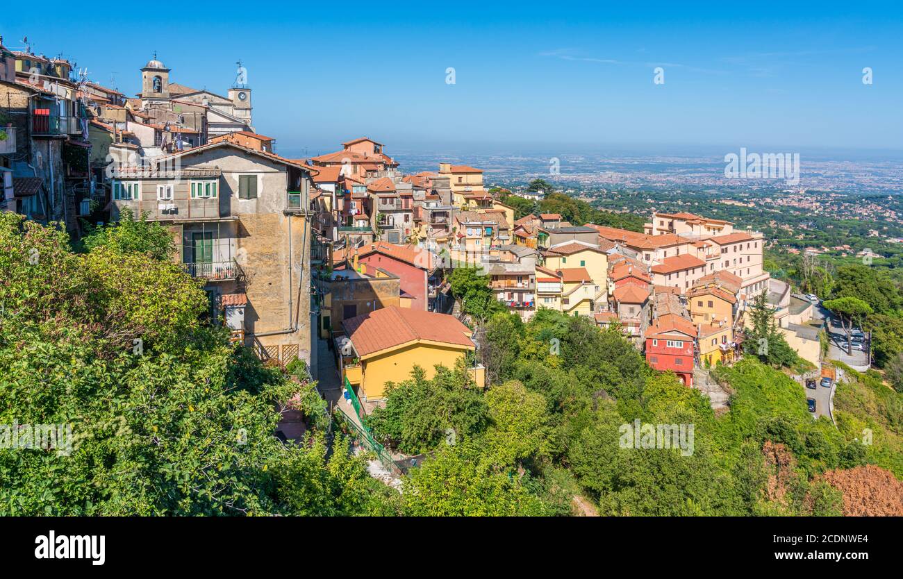 Scenic sight in Rocca di Papa, small town in the Province of Rome. Lazio, Italy. Stock Photo