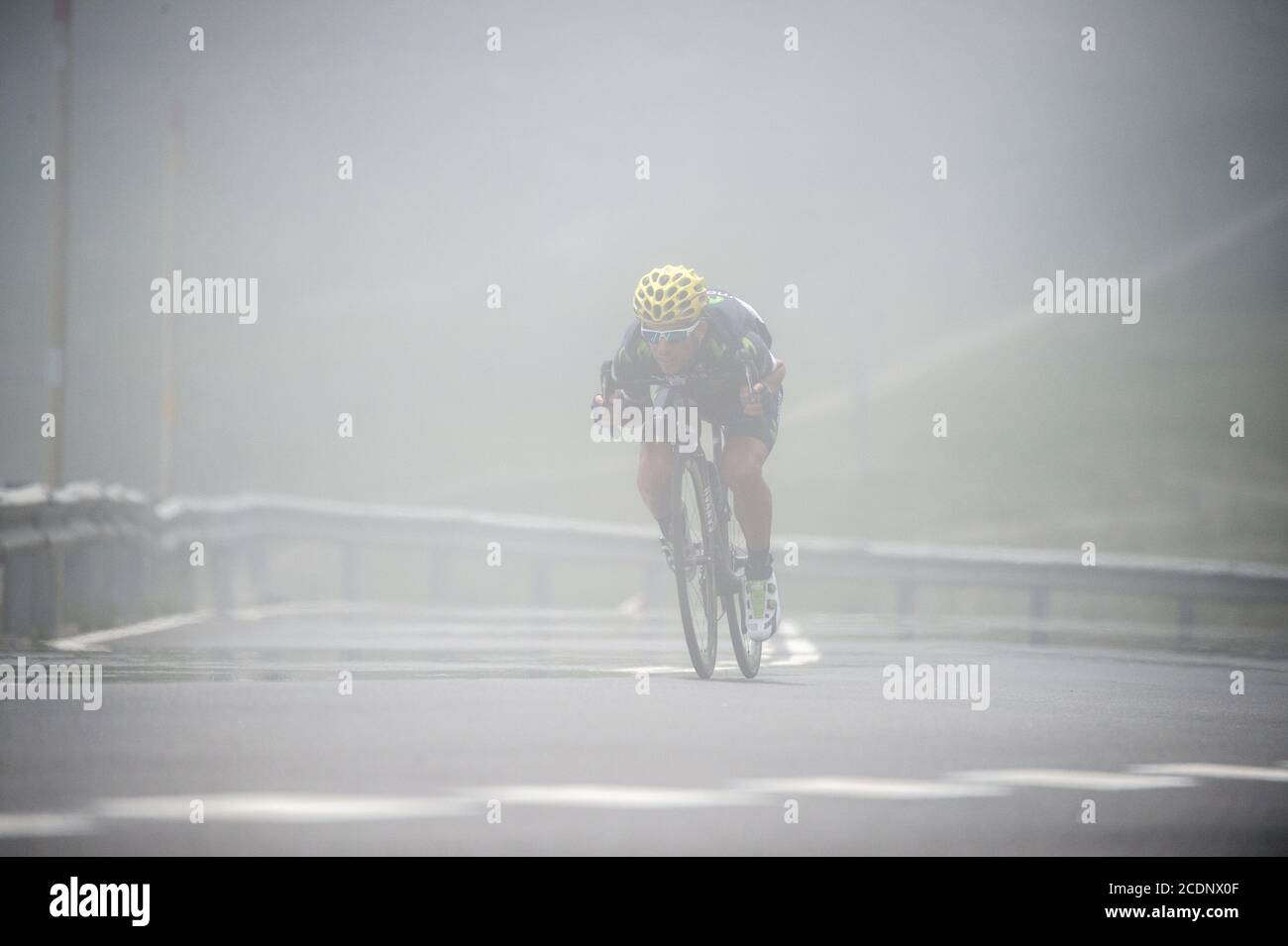 2016 Tour De France Stage 10 Escaldes-Engordany to Revel. Decent of the Port d'Envalira. Stock Photo