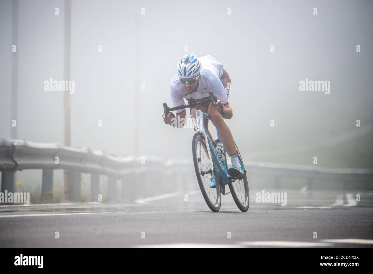 2016 Tour De France Stage 10 Escaldes-Engordany to Revel. Decent of the Port d'Envalira. Stock Photo