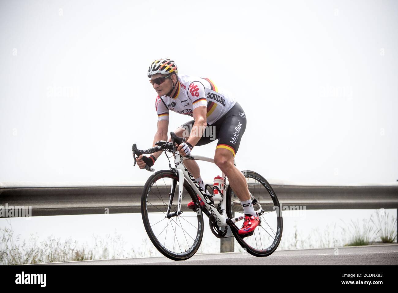 2016 Tour De France Stage 10 Escaldes-Engordany to Revel. Decent of the Port d'Envalira. Andre Greipel Stock Photo