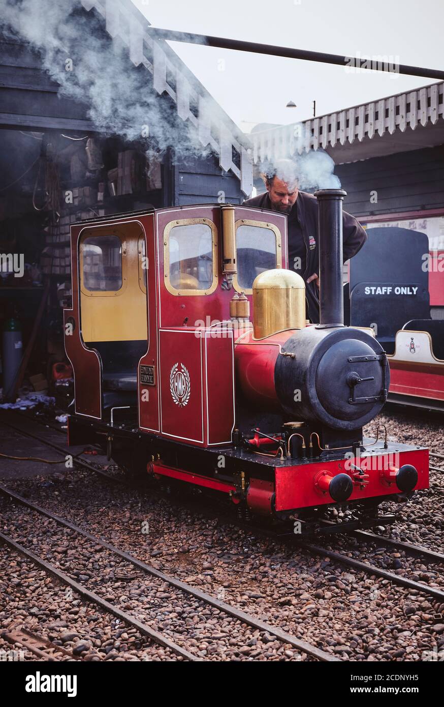 Miniature railway steam engine hi-res stock photography and images - Alamy