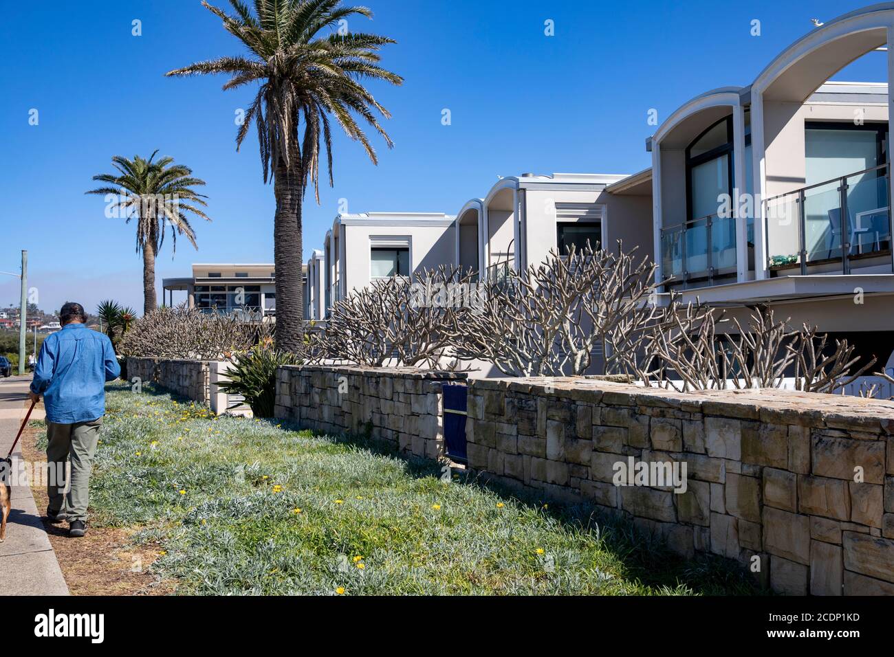 Australia beach town houses in Mona Vale,Sydney,Australia Stock Photo
