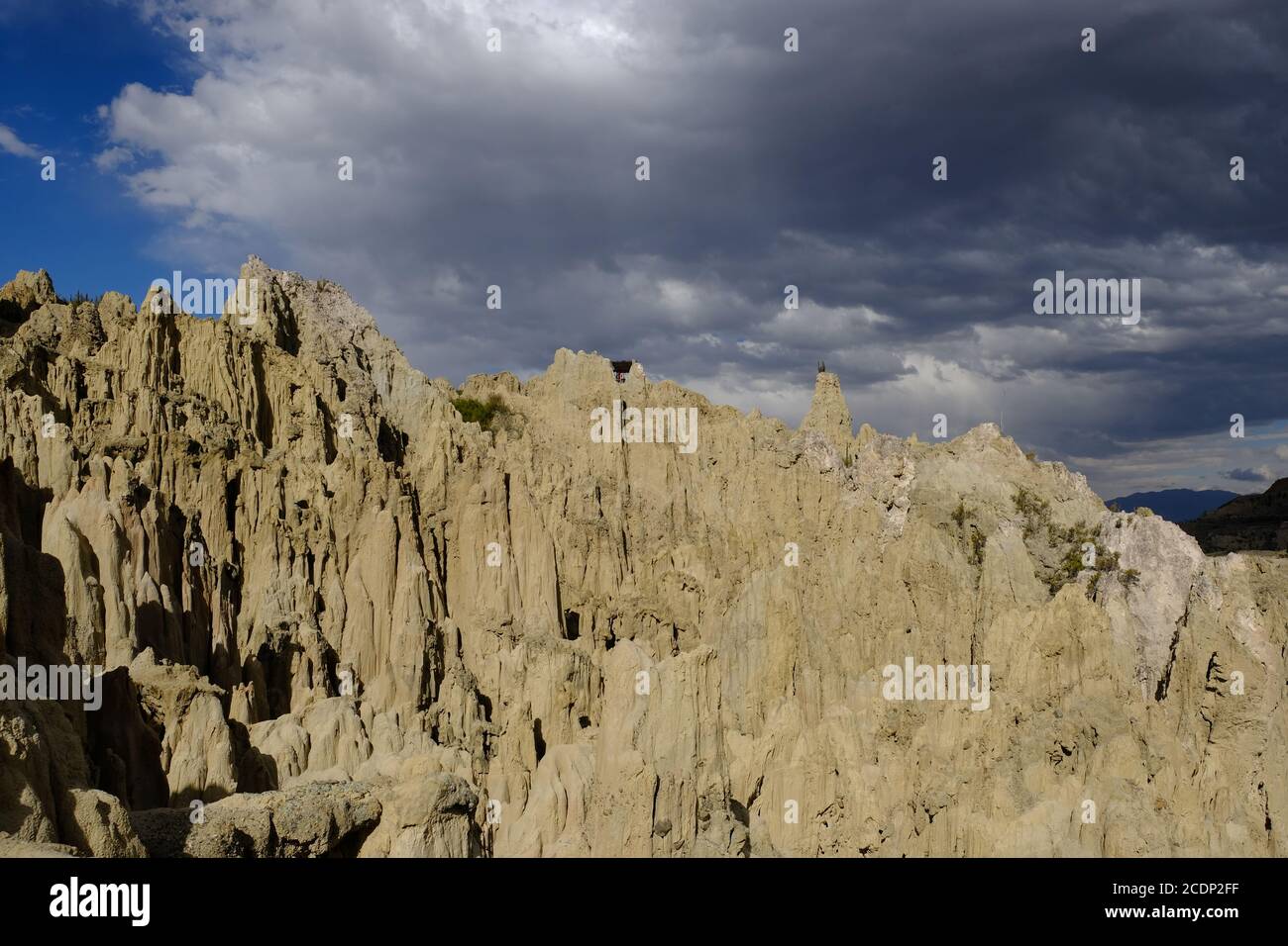 Bolivia La Paz Valle de la Luna - Moonlike landscape view Stock Photo