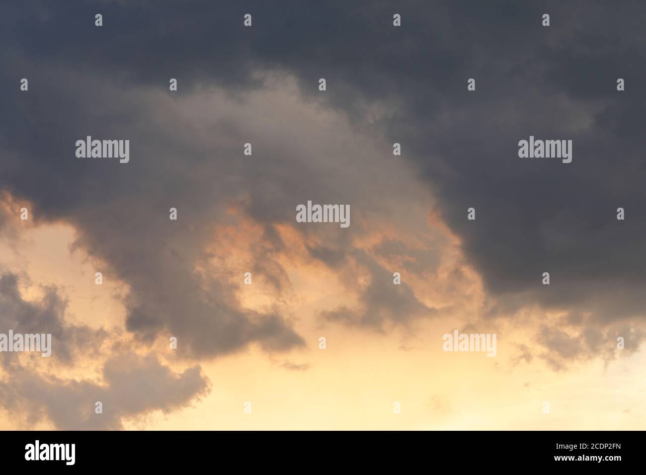 Thunderclouds in summertime Stock Photo