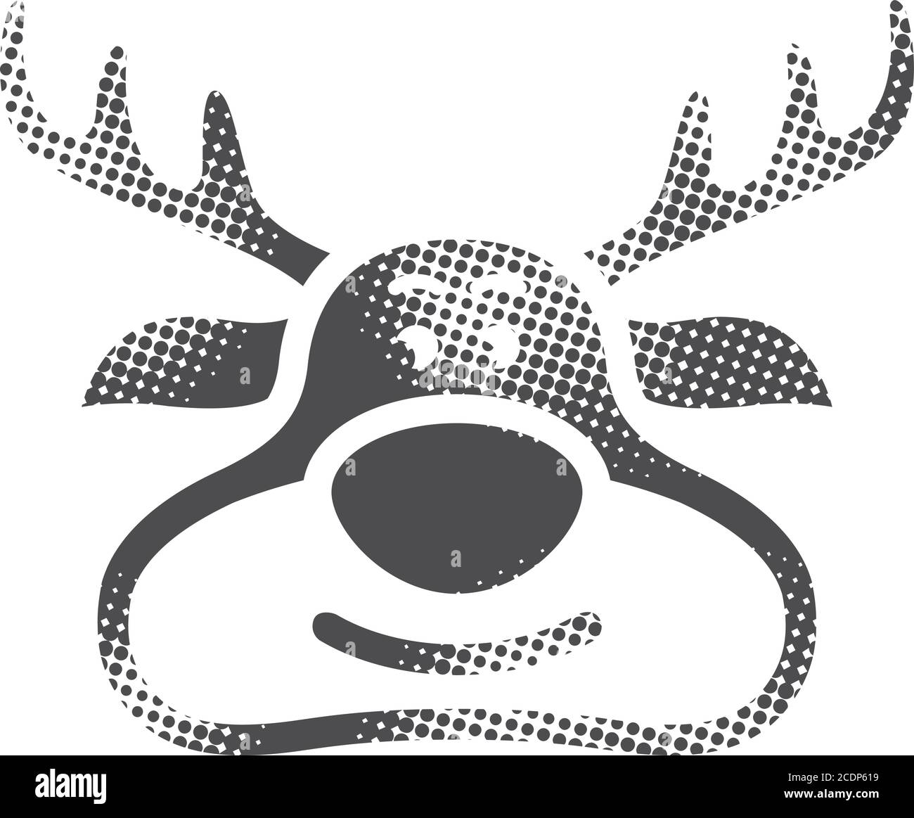 Reindeer drawing Cut Out Stock Images & Pictures - Alamy