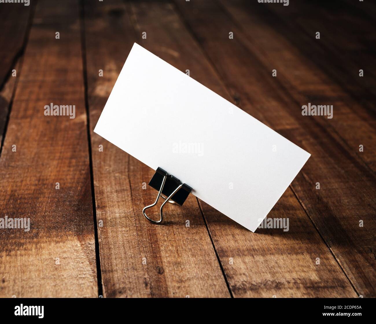 Blank business card stock photo alamy