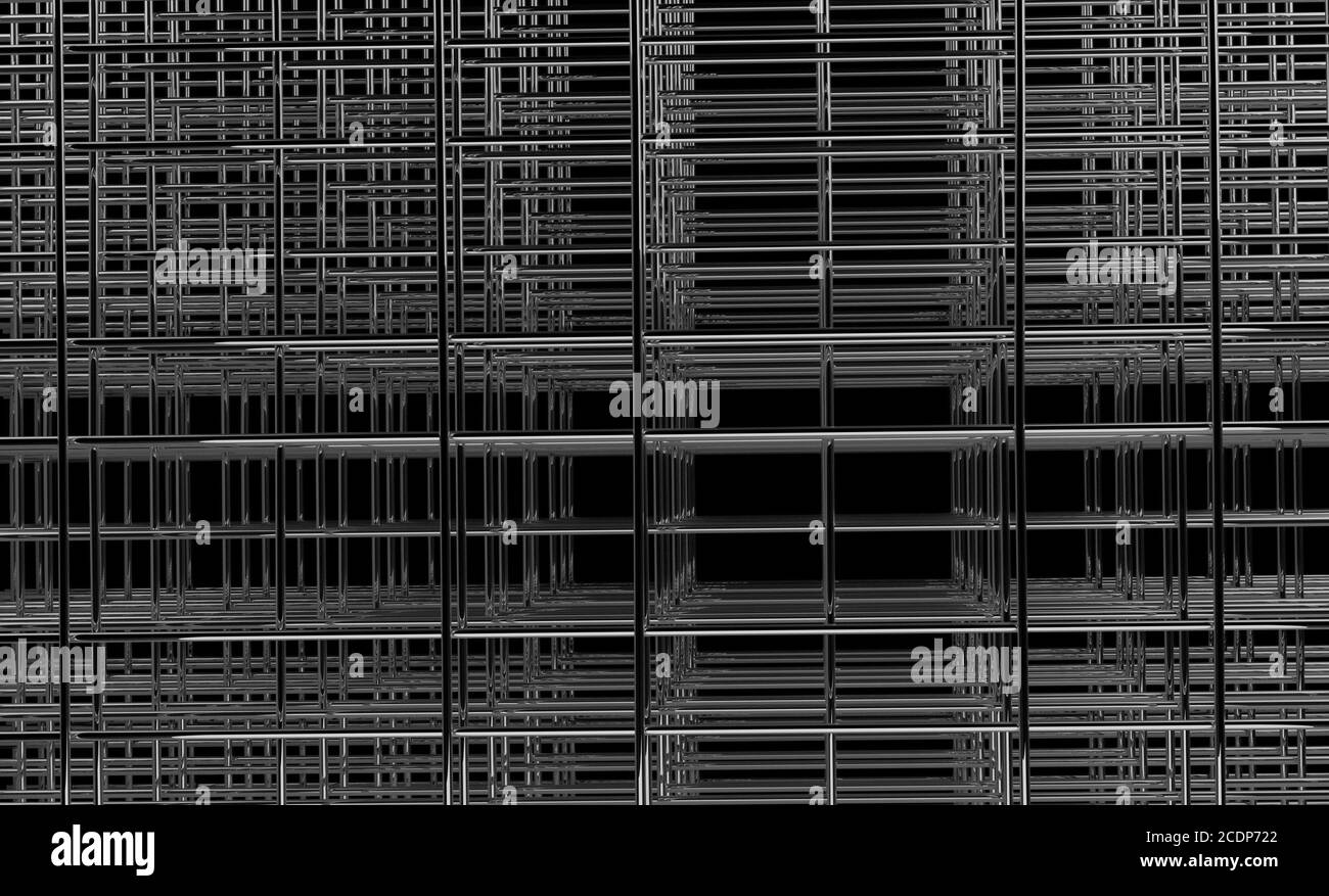 abstract three dimensional net 3d illustration Stock Photo Alamy