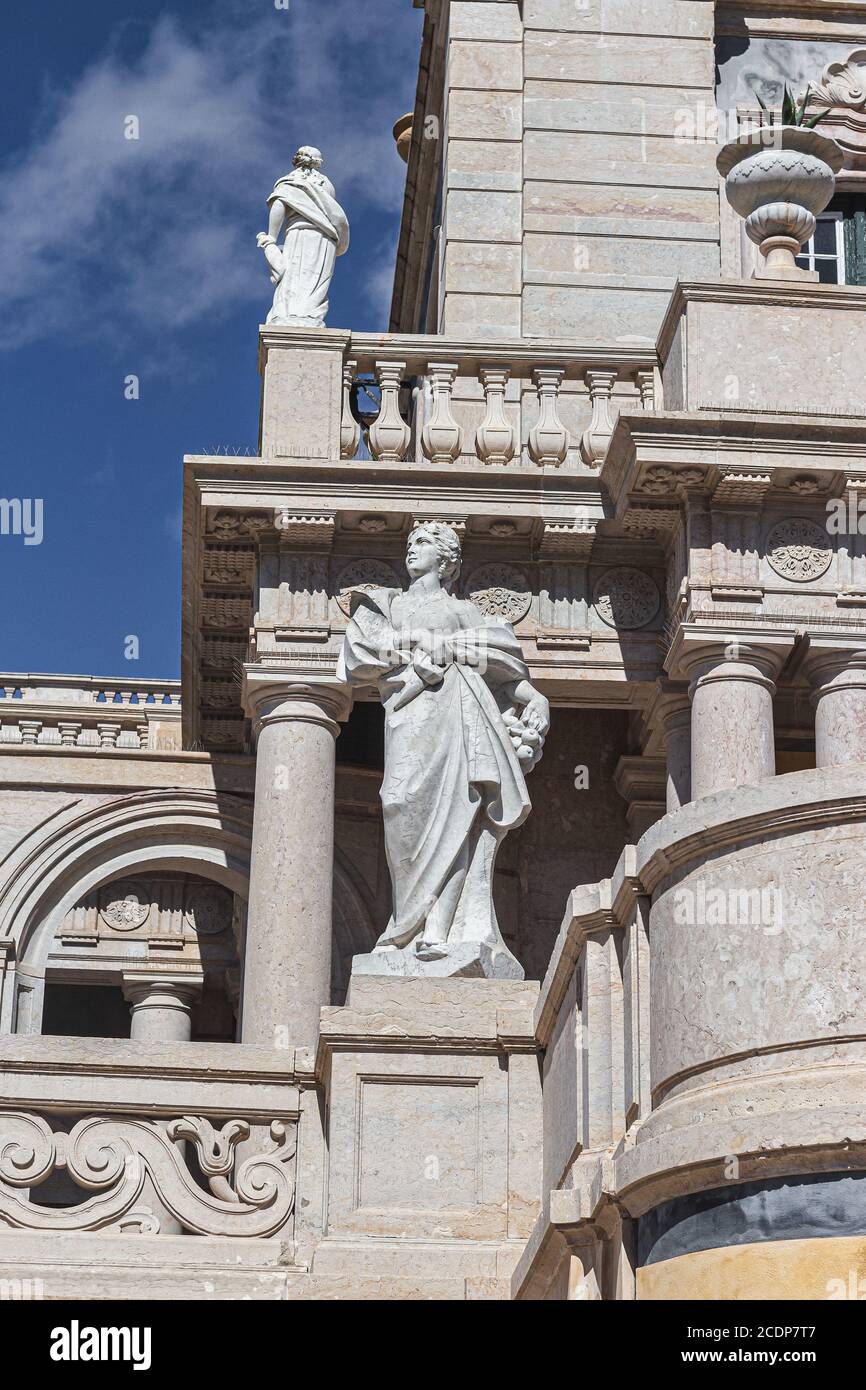 Statue of the National Palace of Queluz, Portugal Stock Photo