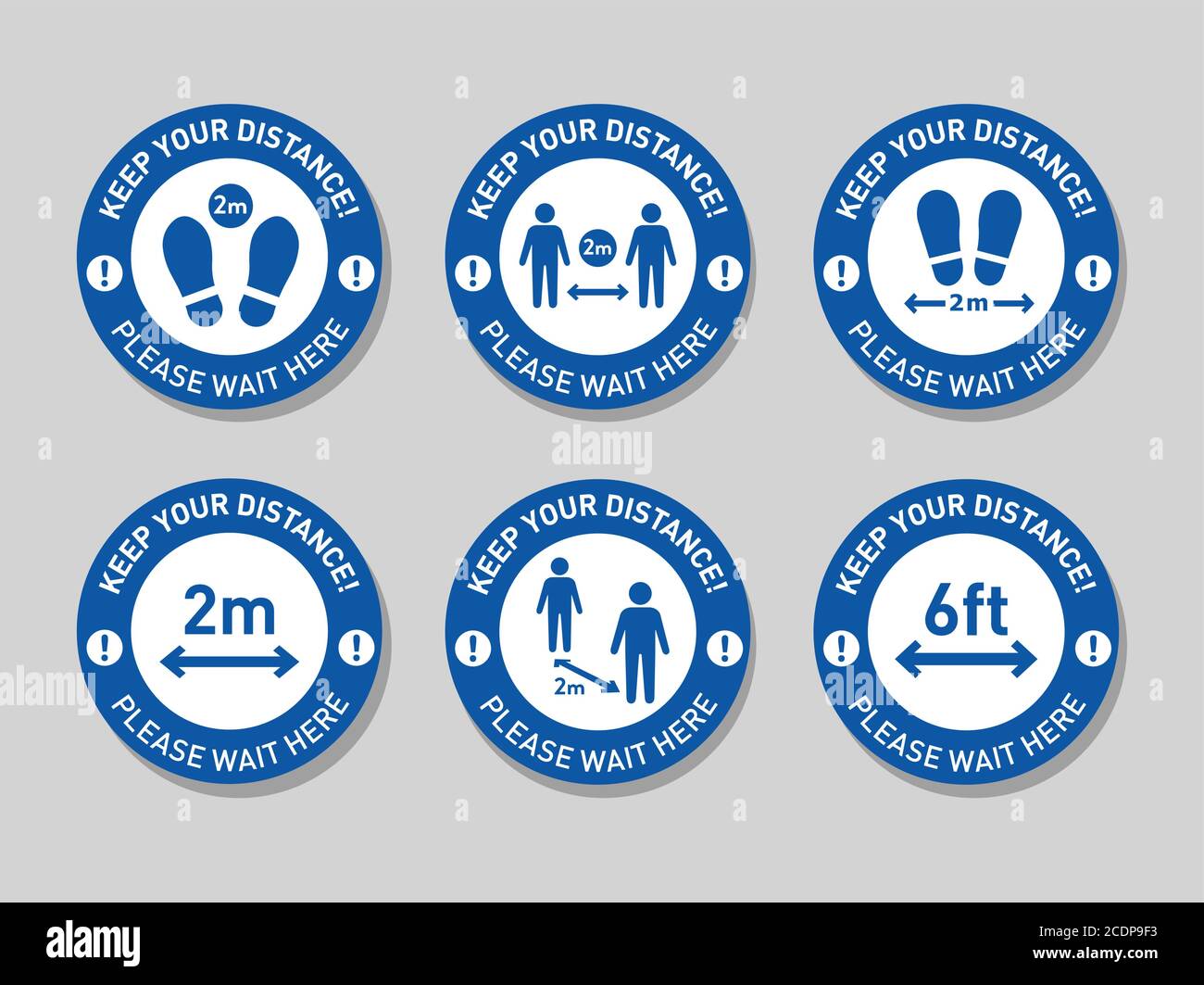 2 metres warning stickers social distance signs health and safety guide meter 