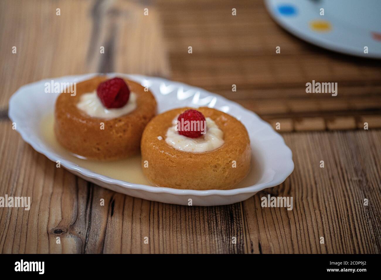 Baba au Rum is a traditional French dessert Stock Photo Alamy