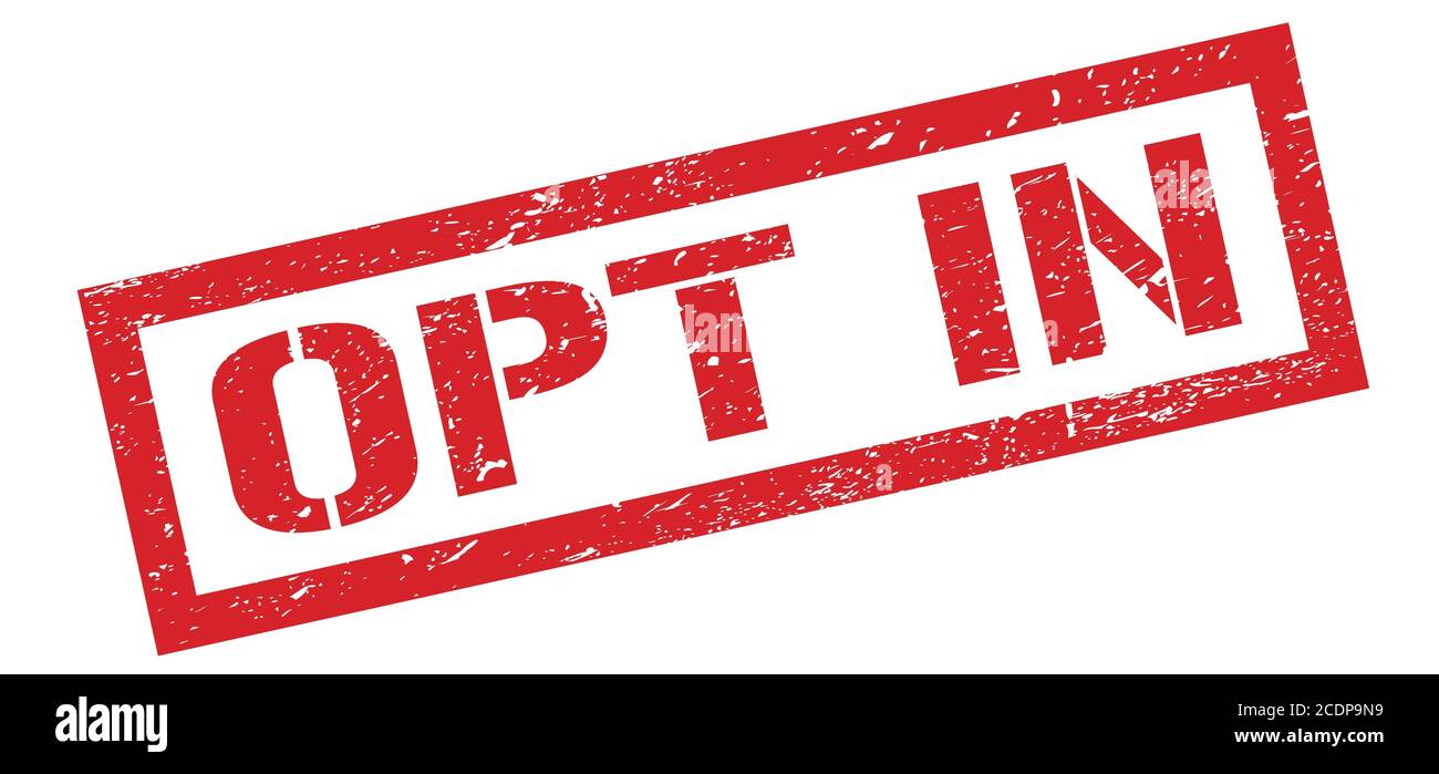 Opt in stamp hi-res stock photography and images - Alamy