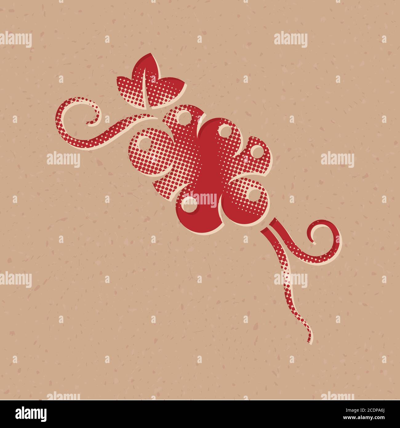 Grapefruit icon in halftone style. Grunge background vector ...
